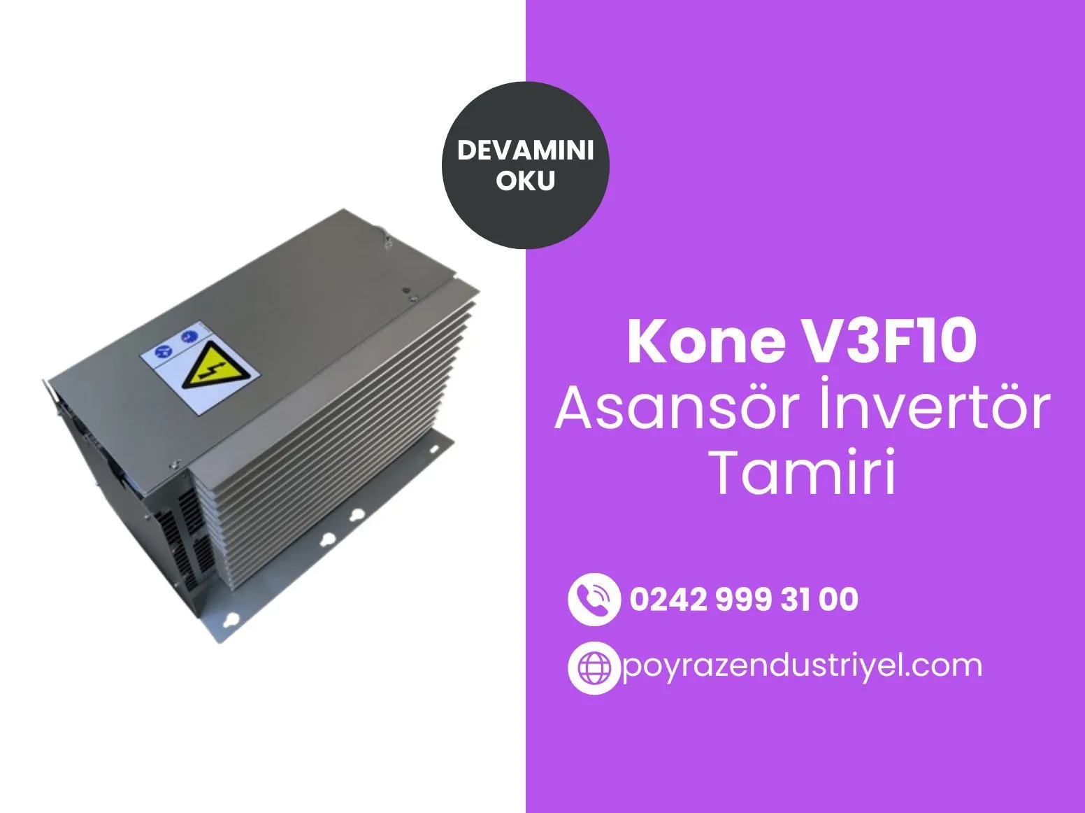 Kone V3f10 Asansör İnvertör Tamiri